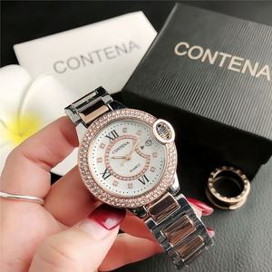 Montre à bracelet pour femme, sertie de diamants moissanite, montre-bracelet tendance pour femme, ensemble de montres de haute qualité, montre à quartz de luxe pour filles et femmes. - Product Image 6