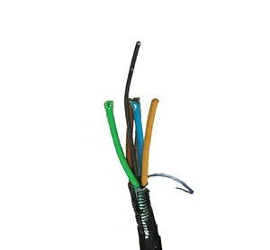 48 core G652D GYTS GYTY53 kabel luar ruangan SM kabel pita baja bergelombang kawat baja anggota kuat kabel serat optik ftth luar ruangan