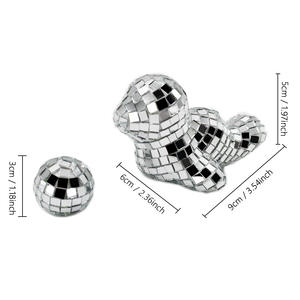 Factory <strong>Wholesale</strong> 3cm Eco-friendly Glass Silver Disco Mirror <strong>Christmas</strong> Seal Animal <strong>Ornament</strong> Home Decoration - Product Image 5