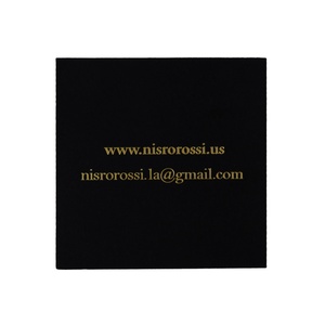 Etiquetas de Papel de Regalo Negras Personalizadas con Logotipo de Letras Doradas en Relieve, Tarjetas de Agradecimiento para Promoción de Marca de Tienda - Product Image 3