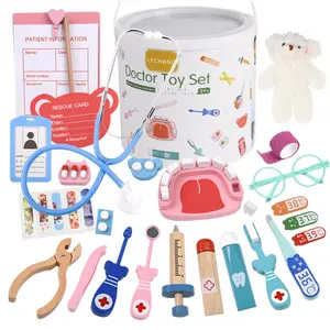 Детская домашняя игрушка для маленьких врачей, набор медсестер для мальчиков и девочек, стетоскоп, инъекция, медицинская коробка, детские игрушки