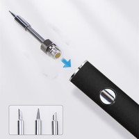 En gros, Fer à souder numérique intelligent électrique de type stylo, avec batterie 650 mAh, fonction de préchauffage et alimentation USB-C