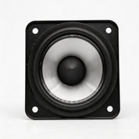 Haut-parleur large bande de 2,75 pouces, 8 ohms, 10 W, unité de haut-parleur audio carrée avec cône en PP transparent et connecteur de phase en forme de balle pour l'audio domestique