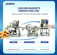 Ligne de production de nuggets de poulet de haute qualité, machine de traitement automatique complète pour usine d'aliments surgelés