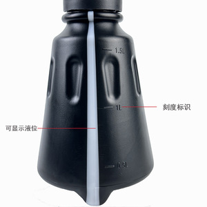 Rociador de Espuma para Lavado de Autos, Bomba Manual de Presión de 1.5L, Material PP Negro, Uso Doméstico - Product Image 4