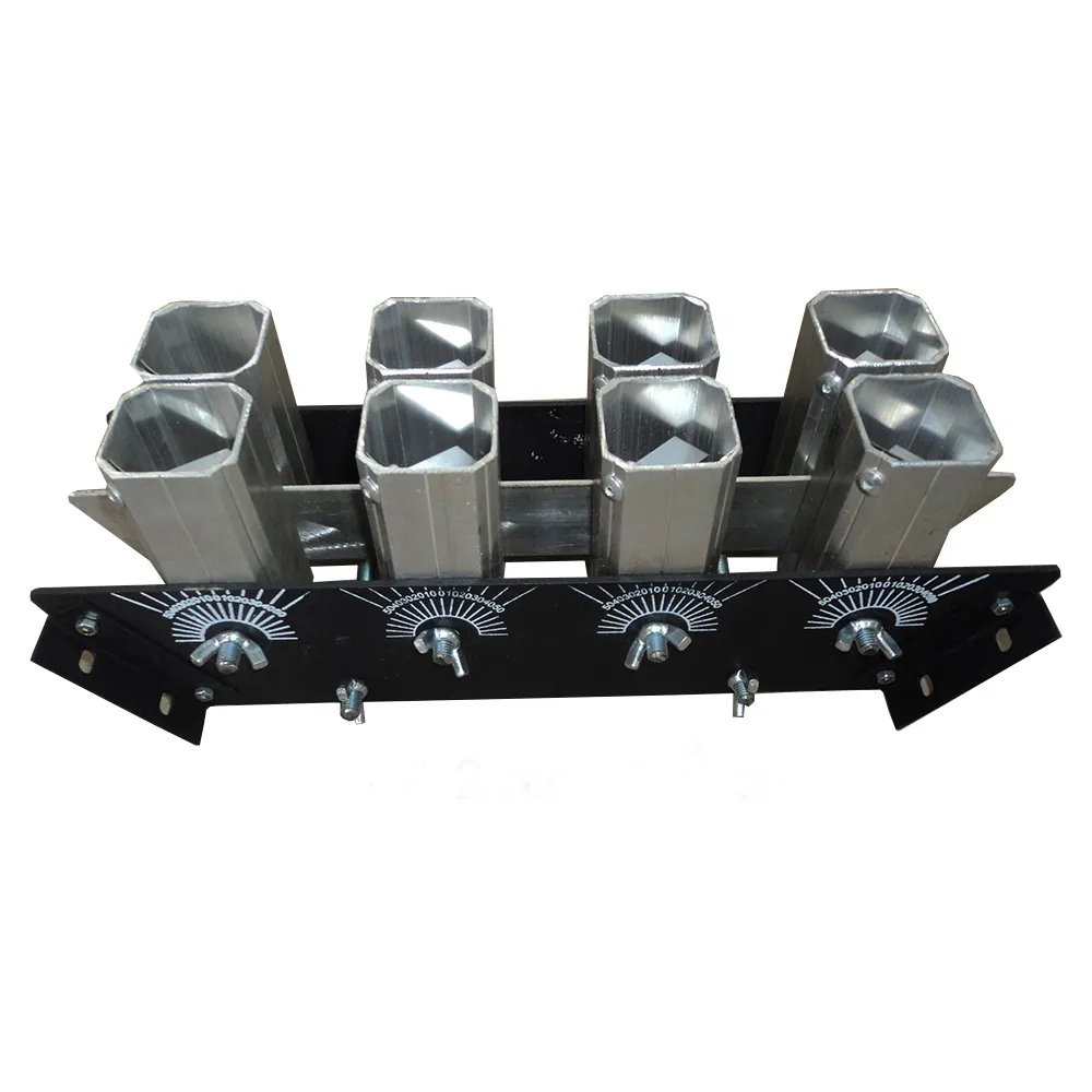 Goede kwaliteit 1.2 inch 8 shots enkele shots aluminium mortel vuurwerk rack