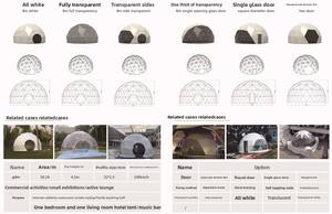 Maison à bulles transparente sphérique moderne pour le camp en plein air Hôtels Resorts Restaurants Zones panoramiques-Loisirs Homestay - Product Image 5