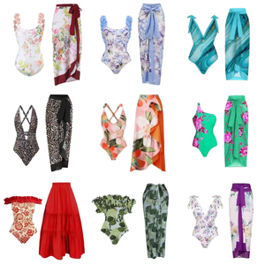 2025 <span class=keywords><strong>maillot</strong></span> <span class=keywords><strong>de</strong></span> <span class=keywords><strong>bain</strong></span> une pièce à imprimé floral tropical transfrontalier pour femmes Bikini à volants à haute élasticité avec logo à la <span class=keywords><strong>taille</strong></span> - Product Image 2