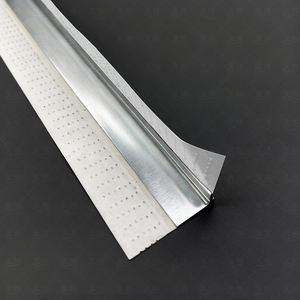 Profilé d'angle métallique adhésif en forme de U et de L, pour le serrage des bords des plaques de plâtre et les coins de mur - Product Image 2