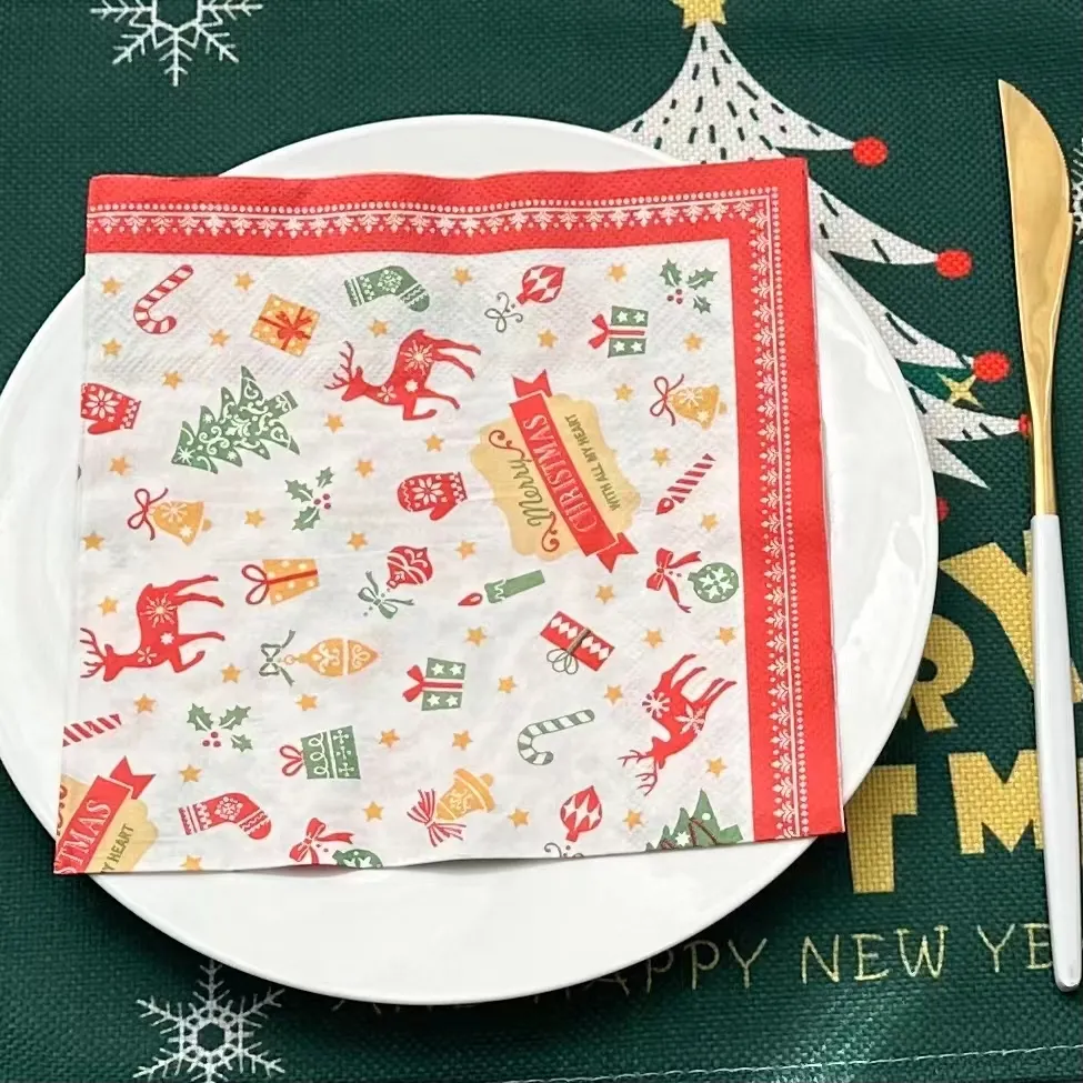 Printed napkins custom napkins manufacturers support a variety of pattern paper napkins