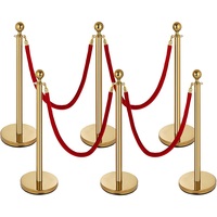 Cordes de tapis en velours CORDE DE FILE D'ATTENTE EN LAITON COMMANDE DE LA FOULE SÉCURITÉ STANCHION CORDE DIVISEUR OR