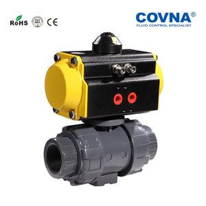 วาล์วบอลลม COVNA Plastic B2Bclearance Sale PVC วาล์วควบคุมลมแบบ Double Union พร้อมตัวกระตุ้นลม - Product Image 4