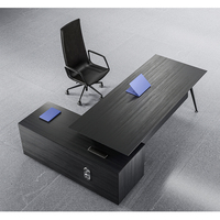 Nuova Scrivania Direzionale Moderna per CEO e Manager, Postazione di Lavoro Completa, Design a L, Scrivania Modulare Ergonomica