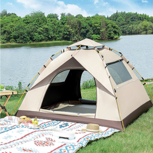 2025 nouveau YX haute qualité Double couche <span class=keywords><strong>Camping</strong></span> tente rapide ouverture facile stockage automatique tente voyage plage tente extérieure - Product Image 1