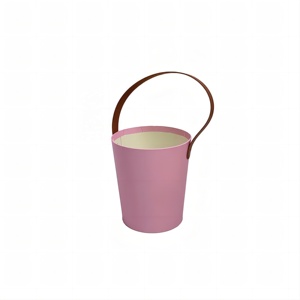 Customized Macaron Single <strong>Small</strong> Barrel Portable Flowers Box Luxury Leather Gift Packaging for Flower Gifts <strong>Paper</strong> <strong>Boxes</strong> - Product Image 6