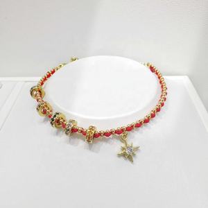 Pulseras de cuerda roja de plata de ley 925 al por mayor, hechas a mano, para niñas, apilables, con dijes únicos, precio de fábrica - Product Image 3