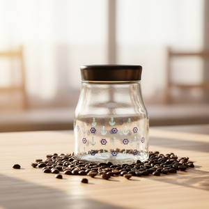 Récipient de stockage <span class=keywords><strong>en</strong></span> verre <span class=keywords><strong>en</strong></span> <span class=keywords><strong>gros</strong></span> avec impression couleur <span class=keywords><strong>pour</strong></span> aliments <span class=keywords><strong>pâtes</strong></span> café bonbons <span class=keywords><strong>chien</strong></span> friandises collations biscuit - Product Image 2