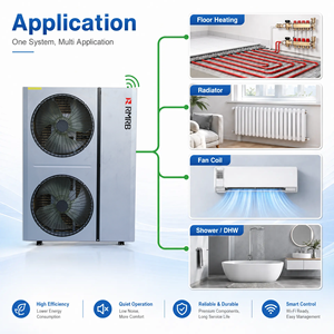 Pompe à chaleur R32 de 16,8 kW, chauffage efficace des espaces en hiver et refroidissement efficace des intérieurs pendant l'été chaud. - Product Image 6