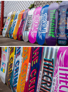 Planche de skateboard professionnelle en bois d'érable canadien, type cruiser fish, avec graphismes de haute qualité, planches pro complètes. - Product Image 3