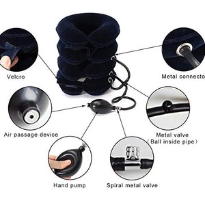 Dispositif de traction cervicale, attelle de cou à quatre couches, utilisation manuelle à domicile, oreiller en forme de U, soutien pour la rééducation - Product Image 2