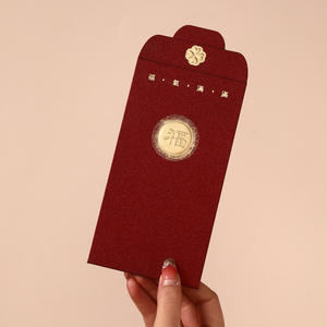 Factory Modern Gold Foil Logo Paper Ang Pow Money Envelopes Chinese New Year Hongbao Red Packets Custom 2026 New Arrival - Product Image 2