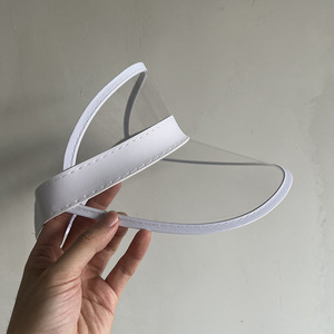 หมวกกันแดด PVC ใส ปรับได้ ปีกโค้ง ป้องกันรังสียูวี ระบายอากาศได้ดี สำหรับผู้ชายและผู้หญิง - Product Image 6