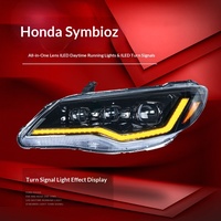 Phares avant Spirior pour FD2 (spécifications japonaises) avec feux de jour LED 24V 55W, clignotants et personnalisation de la lentille