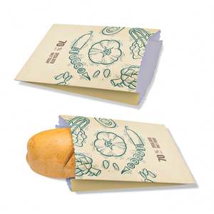 Sacs en papier pour la restauration rapide à emporter, de qualité alimentaire, avec logo personnalisé, résistants à la graisse, pour boulangerie, popcorn, frites, chips de pommes de terre - Product Image 3