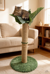 Structure d'escalade pour chat en bois naturel, style classique, facile à assembler, avec emballage en carton, cadeau idéal pour animaux de compagnie - Product Image 4