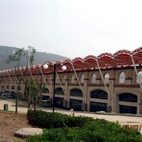 Marco de acero ligero, armazón de techo de espacio, estadio de fútbol, prefabricado