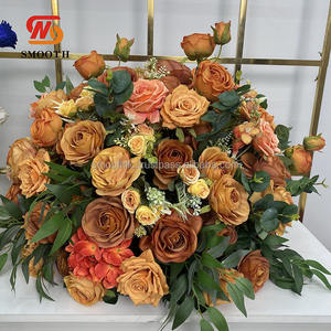 Nuevo diseño de ramo floral artificial para boda, bola de flores naranja para centro de mesa - Product Image 6