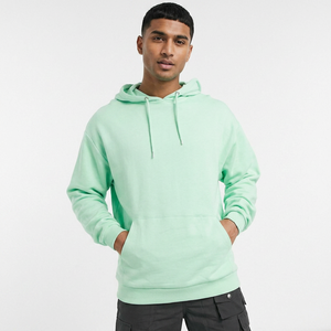 Sudadera con Capucha Personalizada 80% Algodón 20% Poliéster, Sudadera Holgada Lisa para Hombre, Estilo Urbano - Product Image 1