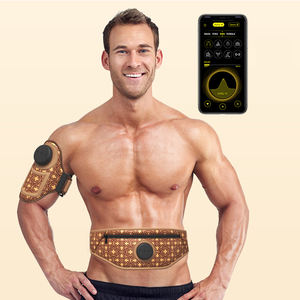 इलेक्ट्रिक बेल्ट पेट की मांसपेशियों को आराम पेशी उत्तेजक भौतिक चिकित्सा आवेग ईएमएस मालिश दसियों इकाई बेल्ट - Product Image 1