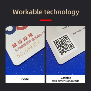 Cartes de vœux de mariage, cartes de remerciement, cartes de crédit VIP, cartes de visite professionnelles en PVC personnalisées avec logo imprimé brillant et code QR - Product Image 2