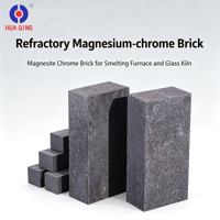 Brique réfractaire à haute teneur en chrome Cr2O3 60%-90% super dense pour four industriel à verre / four de fusion de métaux non ferreux Huaqing