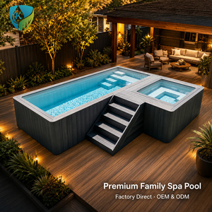 <span class=keywords><strong>Piscine</strong></span> hors sol de luxe en fibre de verre avec fenêtre en acrylique, <span class=keywords><strong>piscine</strong></span> de plongeon préfabriquée pour jardin, cour arrière, villa - Product Image 3