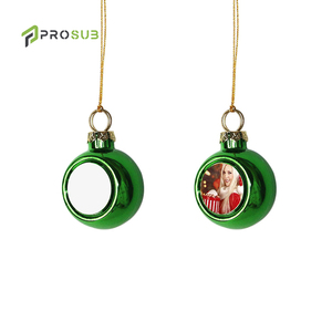Pallina Decorativa Natalizia Personalizzabile in Plastica da 4cm per Sublimazione Prosub - Product Image 1