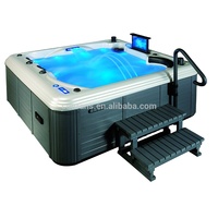 Baignoires à remous et spas d'extérieur, baignoires de massage à bulles turbo, baignoire à remous en acrylique pour 5 personnes avec jets