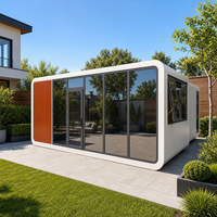 Module de bureau modulaire abordable 20FT 40FT préfabriqué à montage rapide, portable, étanche et isolé pour jardin, direct usine