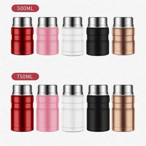 Wholesale Custom Logo 800Ml 1000Ml Stainless Steel Vacuum Insulated Food Jar Food <b>Thermo</b> Thermal Flask for School Office - Product Image 6