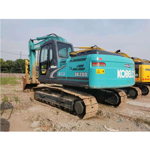 Excavadora de cadenas Kobelco SK200 usada de servicio pesado con motor Hino y componentes principales de bomba en venta - Product Image 3