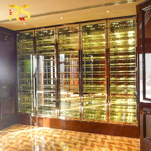 Stainless Steel Wine Cooler <b>Cabinet</b> Temperature Controlled Fridge Professional <b>Storage</b> Display for Home Bar Rs291 Stainless - Product Image 3