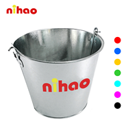 NIHAO Seau à glace élégant avec logo en relief, bac à boissons, bac à glaçons personnalisé, cadeau publicitaire, emballage pour cadeaux d'entreprise