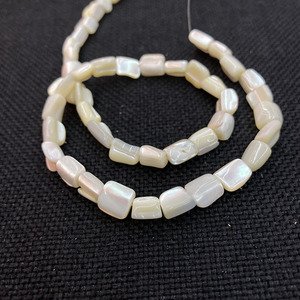 Polished White Shell Bead Tooth Horseshoe Snail Corn <strong>Kernel</strong> Irregular Shape Loose Bead for DIY Necklace Bracelet Earring Making - Product Image 4
