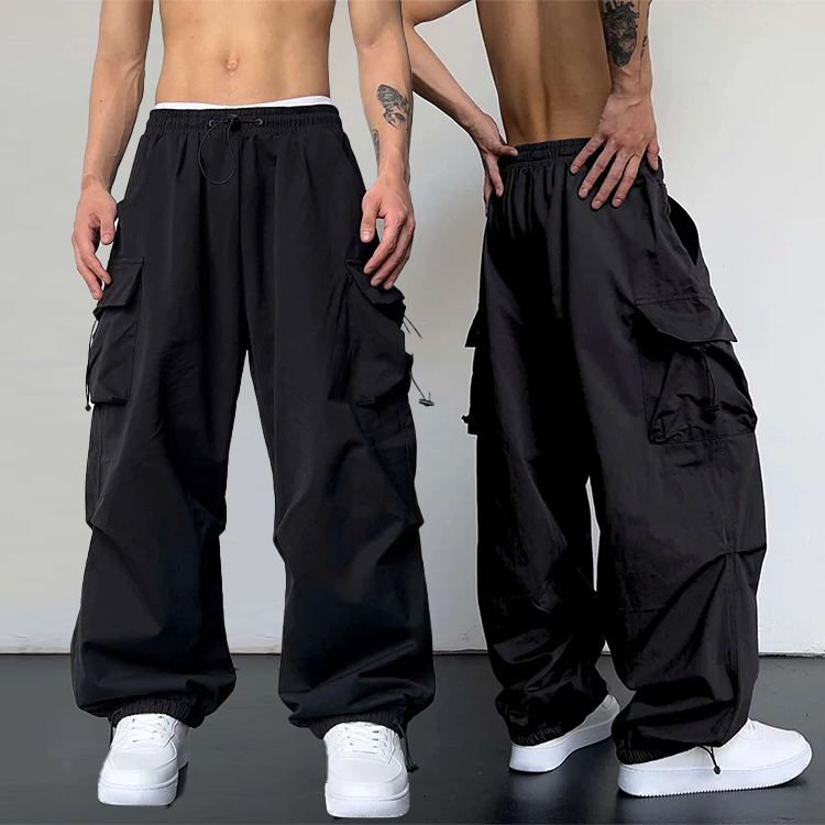 Shop 2024 Unisex Streetwear Parachute Pants - Anti-wrinkle