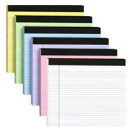 Bloc-notes détachable 6 couleurs avec logo personnalisé, carnet coloré, bloc-notes ligné minimaliste, planificateur de rappels, bloc-notes portable