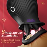Vibrator Erotikspielzeug Sinnliche Freuden Erotisches Massage-Set mit 10 Vibrations-, Leck- und Saugfunktionen für Frauen Paare Rosen-Vibratoren