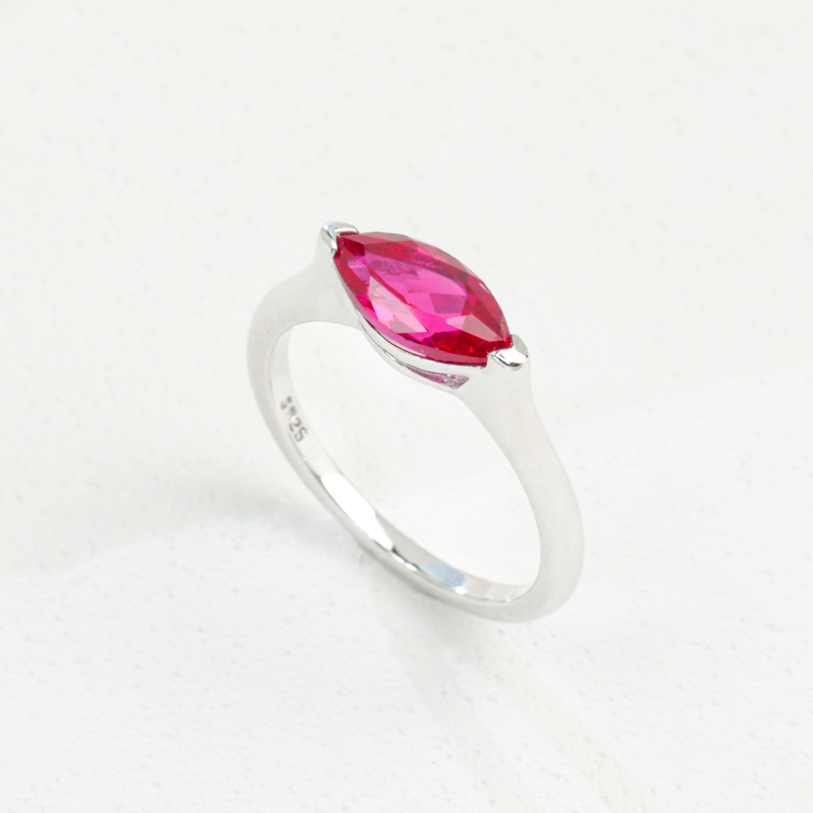 Bague Rubis Mode Romantique