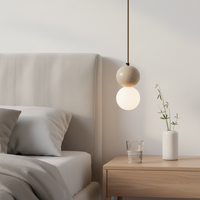 Lampe suspendue en travertin de style Wabi-sabi médiéval, meilleur design, lumière décorative, lampe de chevet en pierre, lustre, luminaire pour plafond haut