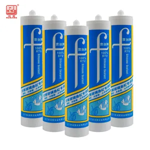 Baojian-sellador de silicona acético para acuario, cortina de pared de vidrio transparente, de aluminio, 300ml